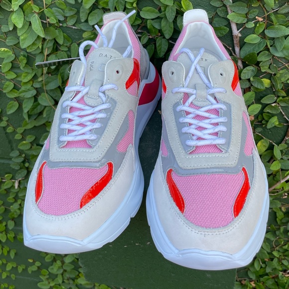NWT | D.A.T.E. | Fuga Sneakers Pink/Red/Grey | US 9.5 - Picture 5 of 14
